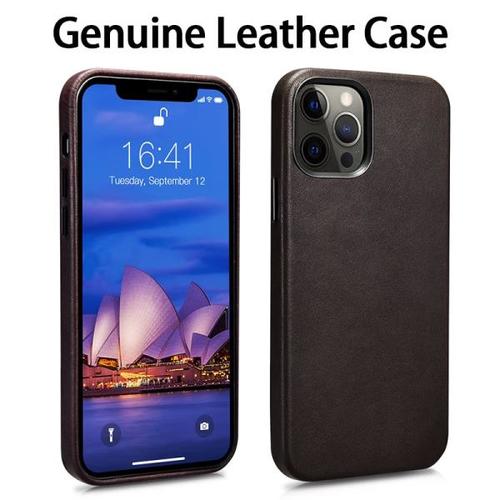 Genuine Leather Case for 13 Max Real Charging Back