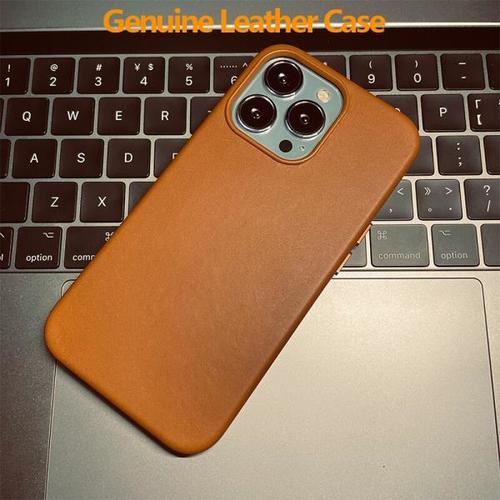 Genuine Leather Case for 13 Max Magnetic Charging Real Back