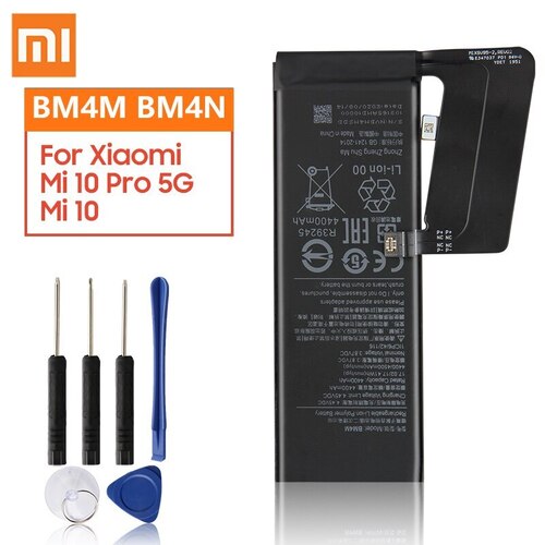 오리지널 교체용 배터리 BM4M BM4N 샤오미 MI 10 프로 5G 10PRO MI10 용 정품 전화 3900MAH