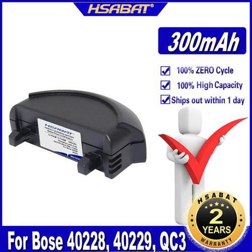 HSABAT 40228 Bose QuietComfort 3 이어폰 배터리 용 300mAh