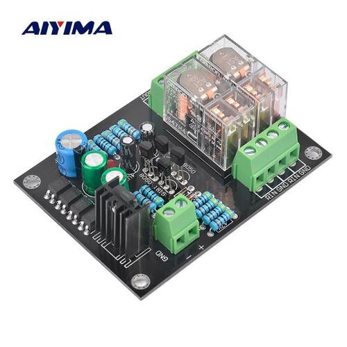 AIYIMA 2.0 Omron 자동차 스피커 보호 보드 키트 부품 안정적인 성능 2 채널 300w 앰프 DIY 용 조립 보드
