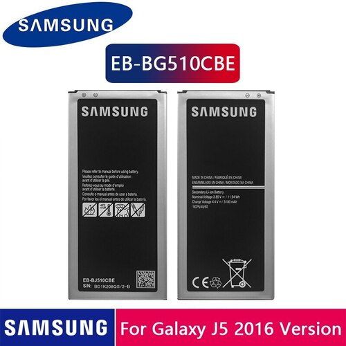 오리지날 삼성 전화 배터리 EBBJ510CBE 3100MAH 갤럭시 J5 2016 에디션 J510 J510FN J510F J510G J510Y J510M