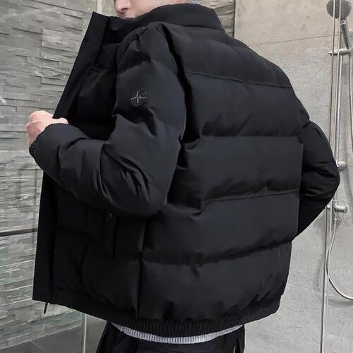 남성 코트 과패딩 코튼 자켓 따뜻한 캐주얼 다운 빵 스탠드 칼라 아시아 크기
