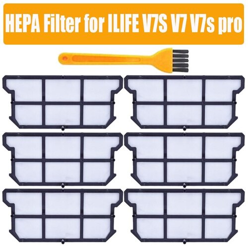ILIFE V7S V7 PRO PLUS 로봇  청소기 액세서리 부품 용 기존 효율적인 먼지 HEPA 필터