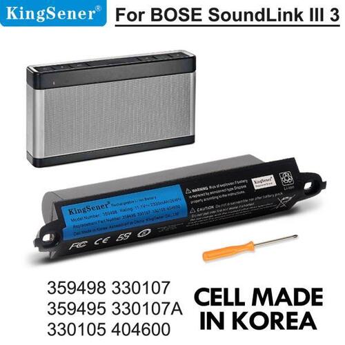 Bose SoundLink III 용 KingSener 359498 배터리 330107A 359495 330105 412540 Bose soundlink Bluetooth 스피커