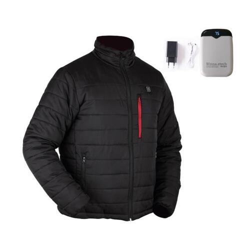두꺼운 방풍 온열스키 재킷 남자, 스키 산악 캠핑용 보온 자켓