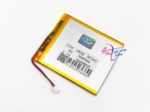 XHR2P 254 308090 37V 3000MAH 커넥터 리튬 폴리머 리튬PO 충전식 배터리 셀 MP3 DVD GPS 스피커