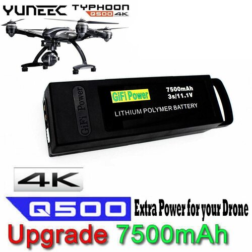 전원 7500MAH 3S 리튬-포 배터리 YUNEEC TYPHOON DRONE + Q500 PRO 4K Y RC QUADCOPTER 용