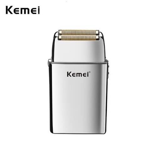 Kemei TX5 프로 메탈 하우징 이발소 헤어 전기 면도기 남자 수염 대머리 면도기 충전식 전기 면도기