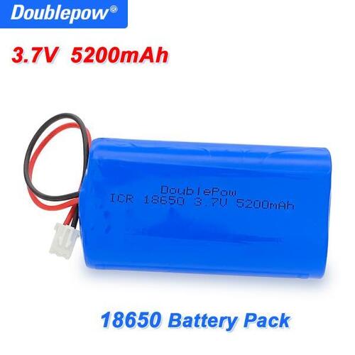 Doublepow 3.7V 18650 리튬 팩 충전식 낚시 LED 라이트 블루투스 스피커 XH2.542P 플러그