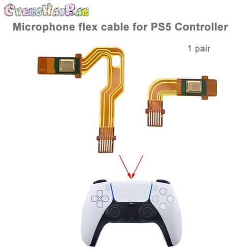 소니 플레이스테이션 5 PS5 컨트롤러용 마이크 플렉스 케이블 내부 마이크 리본 플렉스 케이블 수리 부품 1 세트