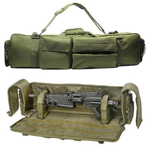 밀리터리 라이플 총 가방 가방 249 M4A1 M16 AR15 에어소프트 라이플 더블 가방, 총 슬링 스트랩 사냥 사격 운반 가방