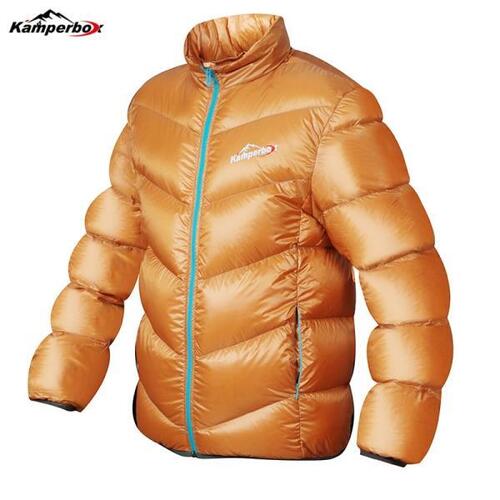 Kamperbox-남자 거위털 다운 재킷, 남자 열 캠핑 장비 신상