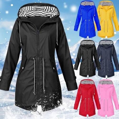 Dropship-여자 비옷 전환 재킷, 일몰 긴 하이킹 아웃도어 캠핑 방풍 코트