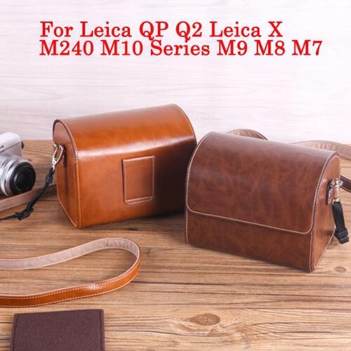 Leica QP Q2 용  가죽 카메라 가방 Leica X M240 M10 시리즈 M9 M8 M7 카메라 보호 케이스   스크래치 핸드백
