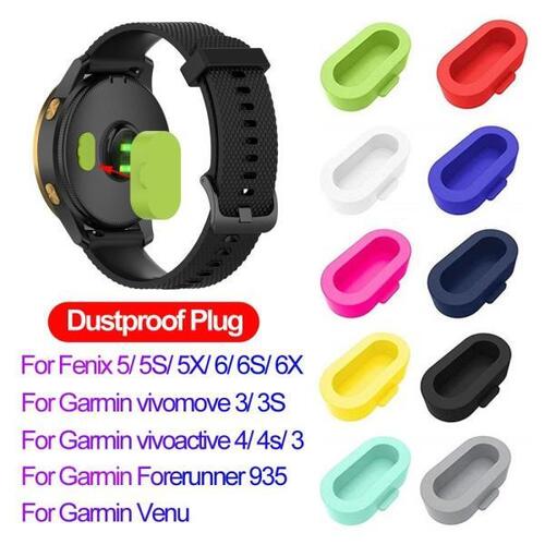 Colorful Silicone Dustproof Plug Garmin 3 4 Fenix 6 5 Watch Accessories