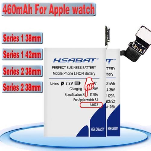 HSABAT 460mAh 애플워치 A1578 시리즈 2 38mm Series1