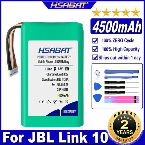 HSABAT GSP103465 JBL LINK 10 LINK10 스피커 배터리 용 4500MAH