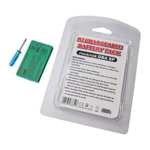 Gameboy Advance GBA SP 충전식 리튬 이온 배터리 3.7V 850mAh 대용량과 호환되는 도구 키트