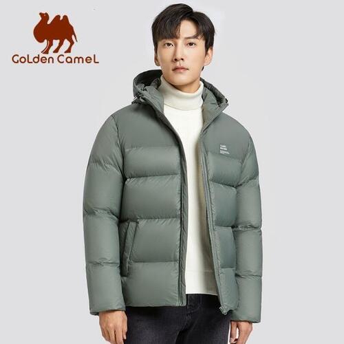 Golden Camel-남자 방수 다운 재킷, 2022 화이트 덕 두꺼운 후드, 방한, 따뜻한 코트, 남성 캠핑