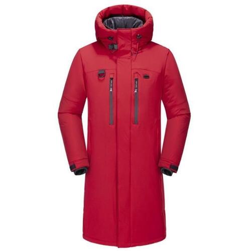 남성 긴 유형 오리 다운 재킷 아웃도어 캠핑 하이킹 등산 따뜻한 옷 여자 두꺼운 빅사이즈 박시 코트