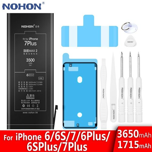 NOHON 배터리 아이폰 7 6S 6 플러스 IPHONE7 IPHONE6 IPHONE6S 교체 대용량 BATERIA  도구