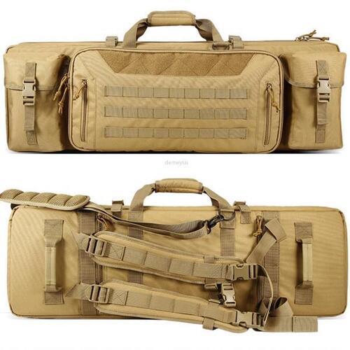 밀리터리 Molle 총 가방, 밀리터리 에어소프트 사냥 샷건 운반 케이스 가방 전술 전투 페인트 볼 소총 액세서리 패딩 가방