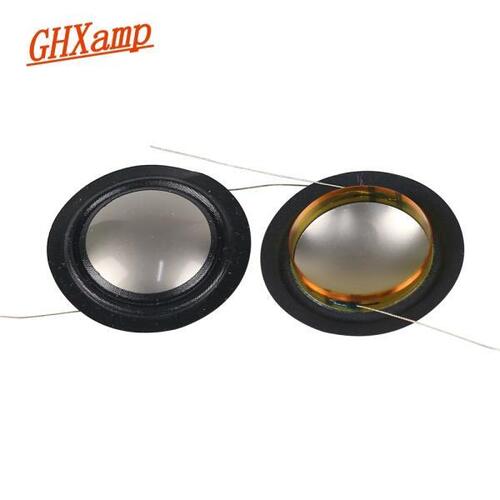 GHXAMP25.4mm 수입 금속 티타늄 필름  실크 사이드 다이어프램 25 코어 트위터 보이스 코일 스피커 수리 필름 8 옴 1 쌍