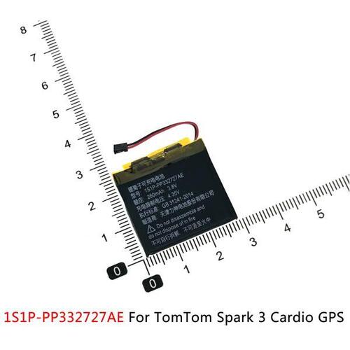 1S1PPP332727AE TomTom Spark 3 Cardio GPS Watch Acumulator 2wire 플러그 260mah Smartwatch 배터리 교체 용 배터리