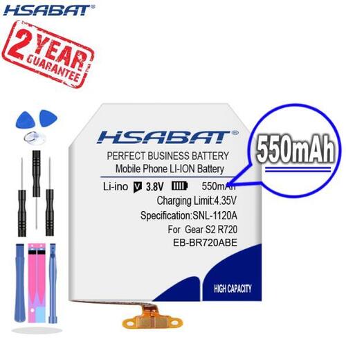 [HSABAT] 550mAh EBBR720ABE 교체 배터리 삼성 기어 S2 클래식