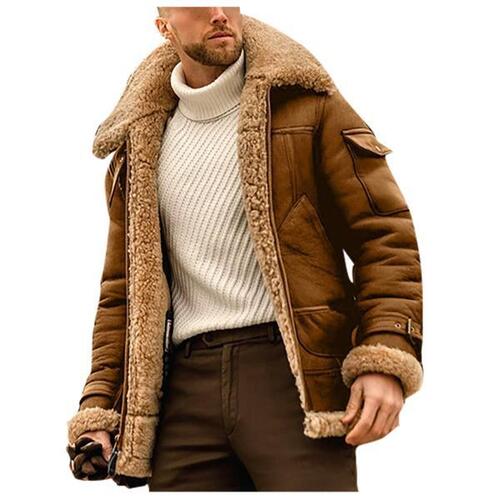 남성 캐주얼 Birtish 스타일 인조옷깃 긴 푹신한 자켓 빅사이즈 Thicken Parka Lot 따뜻한 두꺼운 코트