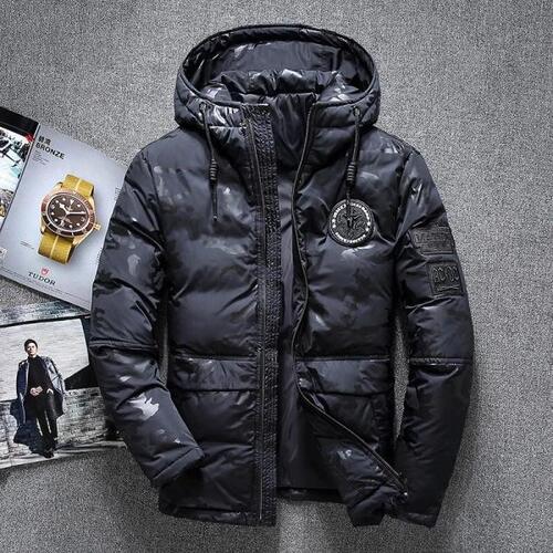 남성두꺼운 따뜻한 다운 재킷-20도 카모 파카 아웃도어 등산 하이킹 사냥 캠핑 재킷
