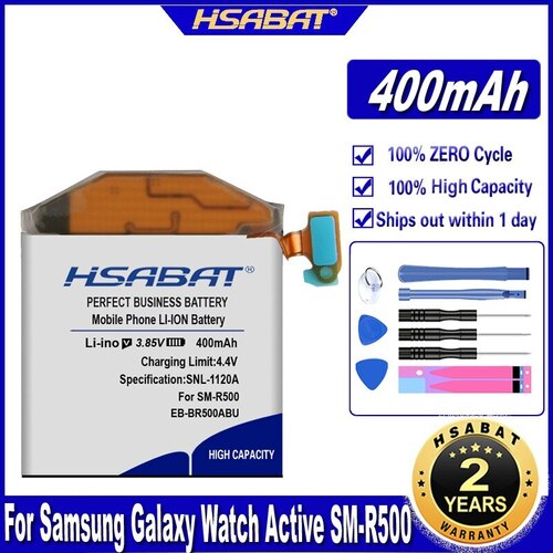 HSABAT EBBR500ABU 400MAH 배터리 삼성 GALAXY 시계 활성 SMR500