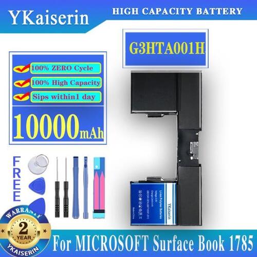 G3HTA001H 93HTA001H 배터리 Microsoft Surface Book 1785 Enhanced Edition 태블릿 7.57V 10000mAh Batteria