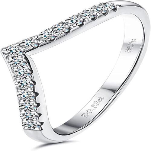 독일직구 KRFY 모이사나이트 약혼 반지 0.33캐럿 브릴리언트 라운드 컷 다이아몬드 이터니티 링 18K 화이트 골드 도금 저자극 스털링 실버 모이사나이트 결혼 반지 여성 어머니날