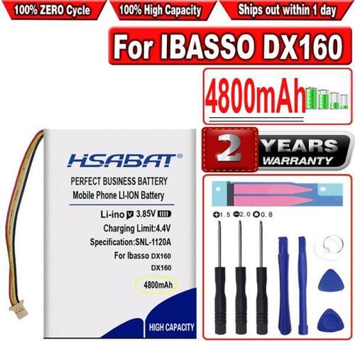 HSABATIbasso DX160 DAP 플레이어용 배터리 4800mAh