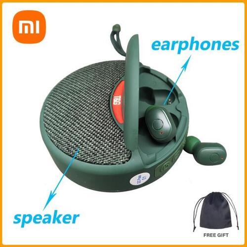 샤오미 Mijia Mini Wireless Bluetooth Speaker Wireless Headphone 2in1 TWS Subwoofer Stereo Handsfree Mul