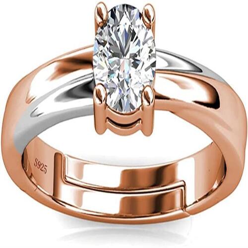 독일직구 PHENIOTACE 여성용 약혼 반지 솔리드 925 실버 솔리테어 Moissanite 다이아몬드 결혼 반지 약속 반지 오픈 반지 0.6캐럿