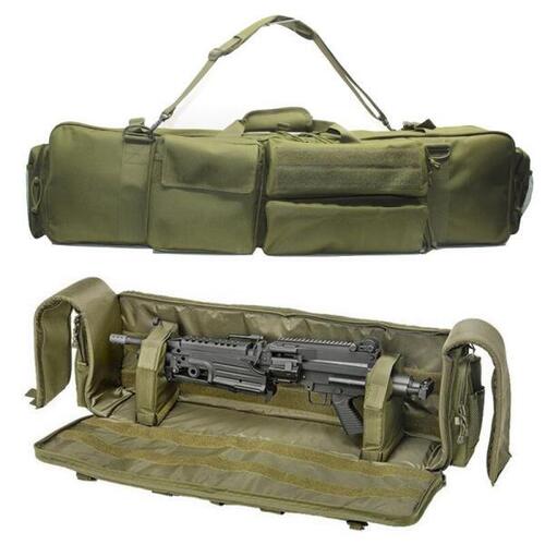 전술 98cm 더블 라이플 가방 에어소프트 건 케이스 백팩 24,9 AR 15 M4A1 카빈 샷건 가방, 사냥 팩 숄더 스트랩 포함