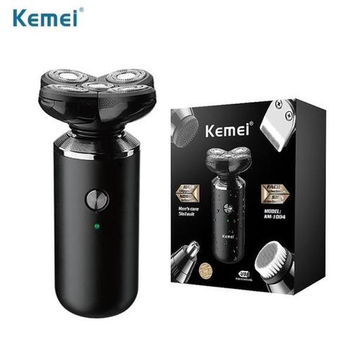 Kemei5 인 1 전기 면도기 남성 수염 얼굴 트리머 코 사원 미니 휴대용 해골 헤어 컷 장치 방수 USB 충전 기계