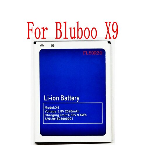BLUBOO X9 휴대폰 용 100  고품질 2520MAH 배터리