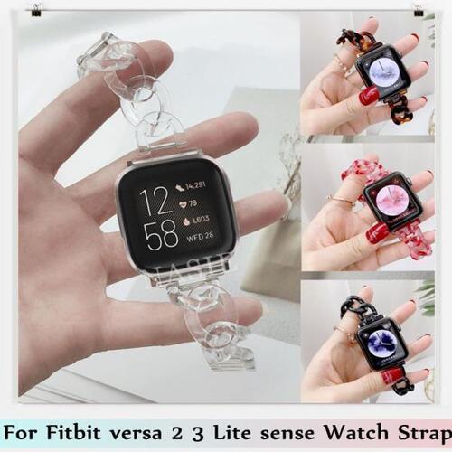 여자 시계 밴드 Fitbit Versa 3 2 밴드 22mm 메탈 팔찌 Fitbit Versa / Versa 3 2 Lite 센스 체인  스트랩