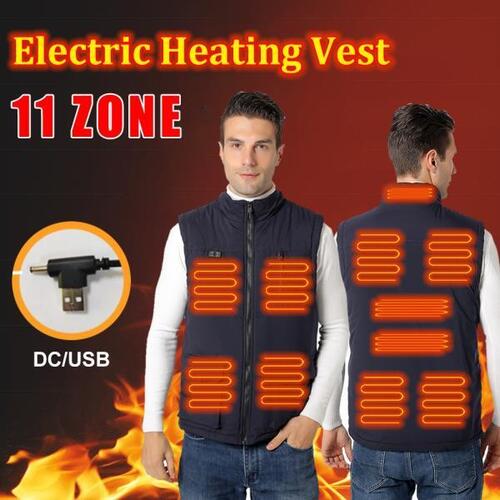 M-6XL Jackets for Male coat 9 area winter jacket Cotton V neck 여자 heating Flexible Thermal Warm clot