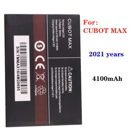CUBOT 최대 셀 휴대 전화 백업 BATTERIA 배터리에 4100MAH 고품질 오리지날 배터리
