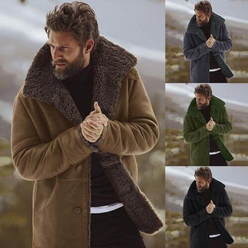 남성복자켓 두꺼운 옷깃 코트 파카 캐주얼 코튼 자켓 남성 의류 다운 3xl