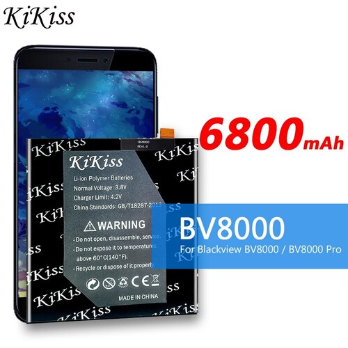 핸드폰 BATERIA 오리지널 KIKISS BV8000 배터리 BLACKVIEW BV 100 PRO 8000PRO V636468P 스마트 8000