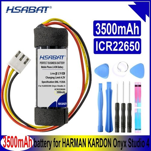 HSABAT 배터리 ICR22650 HARMAN KARDON ONYX STUDIO 4 용 3500MAH 스피커