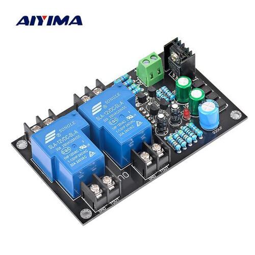AIYIMA 2.0 스피커 보호 보드 키트 부품 안정적인 성능 2 채널 자동차 앰프 용 고전력 보호 보드 DIY