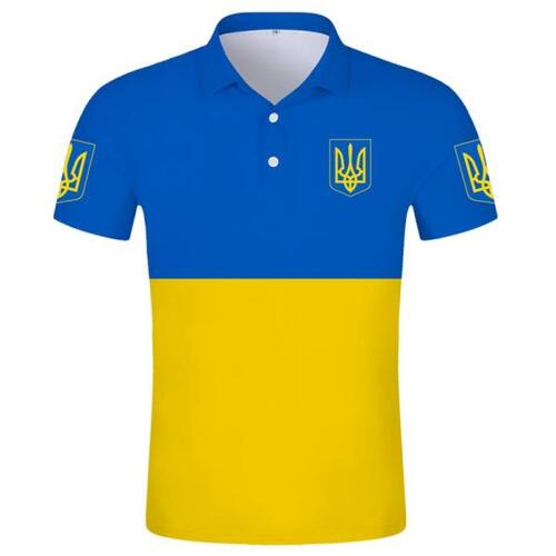 폴로 셔츠 diy맞댄싱 제작 이름 번호 ukr 국가 플래그국가 ukrayina 프린팅 사진 의류