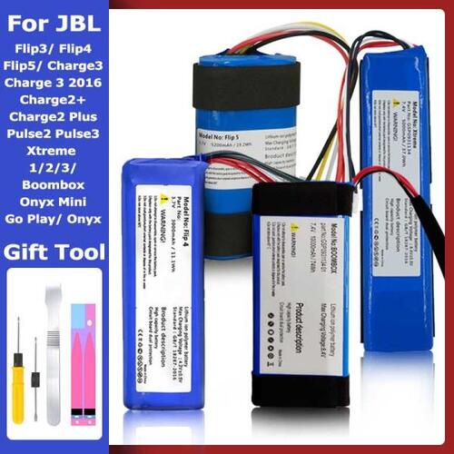 오리지널 JBL 배터리 플립, 차지,붐박스,펄스 Xtreme 1 2 3 4 5 하만카돈 오닉스 배터리